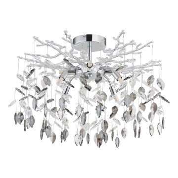 Globo - Suspension sur tige 8xG9/8W/230V chromé brillant
