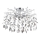 Globo - Suspension sur tige 8xG9/8W/230V chromé brillant