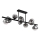 Globo - Suspension sur tige 9xG9/5W/230V 33x87 cm