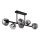 Globo - Suspension sur tige VELORA 6xG9/5W/230V