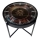 Globo - Table basse Ø 71,5 cm avec horloge intégrée, noire