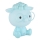 Globo - Veilleuse enfant rechargeable LED dimmable LED/1W/5V 500 mAh bleue
