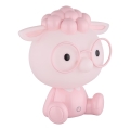 Globo - Veilleuse enfant rechargeable LED dimmable LED/1W/5V 500 mAh rose