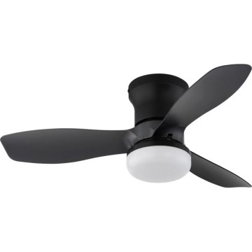 Globo - Ventilateur de plafond LED à intensité variable/15W/230V 2700-6500K noir + télécommande