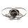 Globo - Ventilateur de plafond LED dimmable 40W/230V (3000–6500K), noir + télécommande