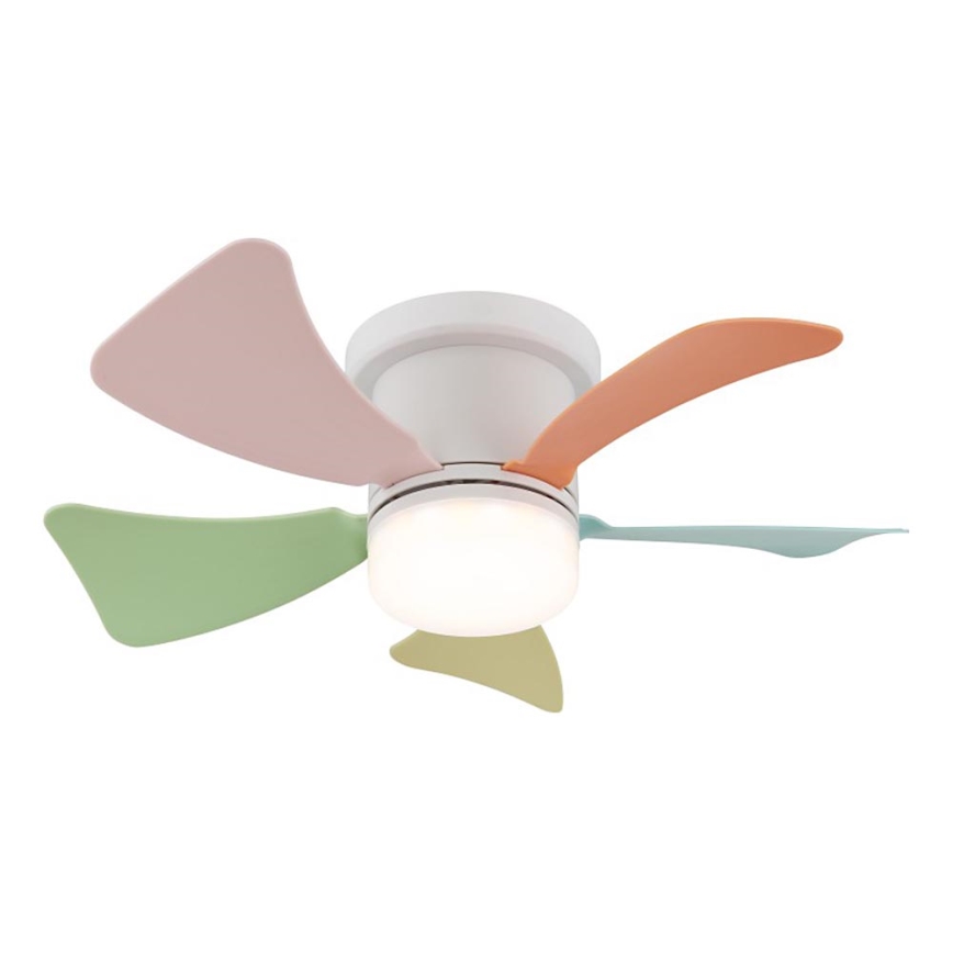 Globo - Ventilateur de plafond LED dimmable LED/10W/230V 3000-6500K multicolore + télécommande