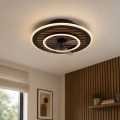 Globo - Ventilateur de plafond LED dimmable LED/36W/230V 2700-6000K noir + télécommande