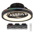 Globo - Ventilateur de plafond RGB à intensité variable LED/40W/230V 2700-6500K + télécommande