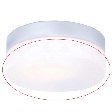 Globo - Verre de rechange pour plafonnier VRANOS E27, argenté, Ø 18,4 cm
