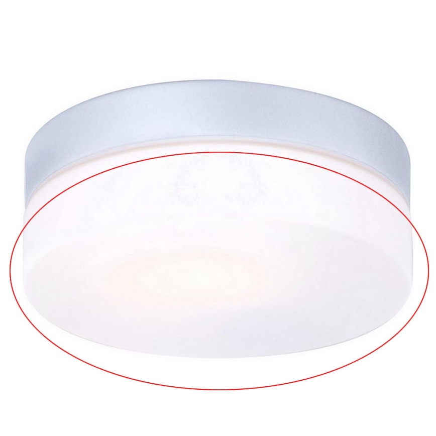 Globo - Verre de rechange pour plafonnier VRANOS E27, argenté, Ø 18,4 cm