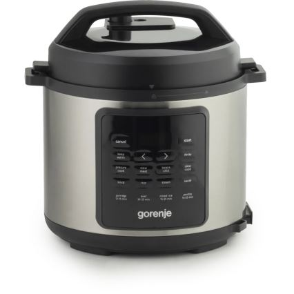 GORENJE GMC6SBK - Multicuiseur électrique multifonction 6 l 8 en 1 1000W/230V inox