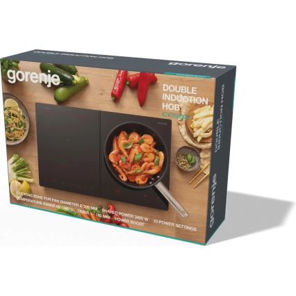GORENJE ICY3500DGP - Plaque à induction à deux zones 3400W/230V