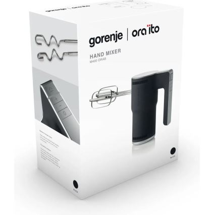 GORENJE M400ORAB - Batteur à main 400W/230V noir/inox