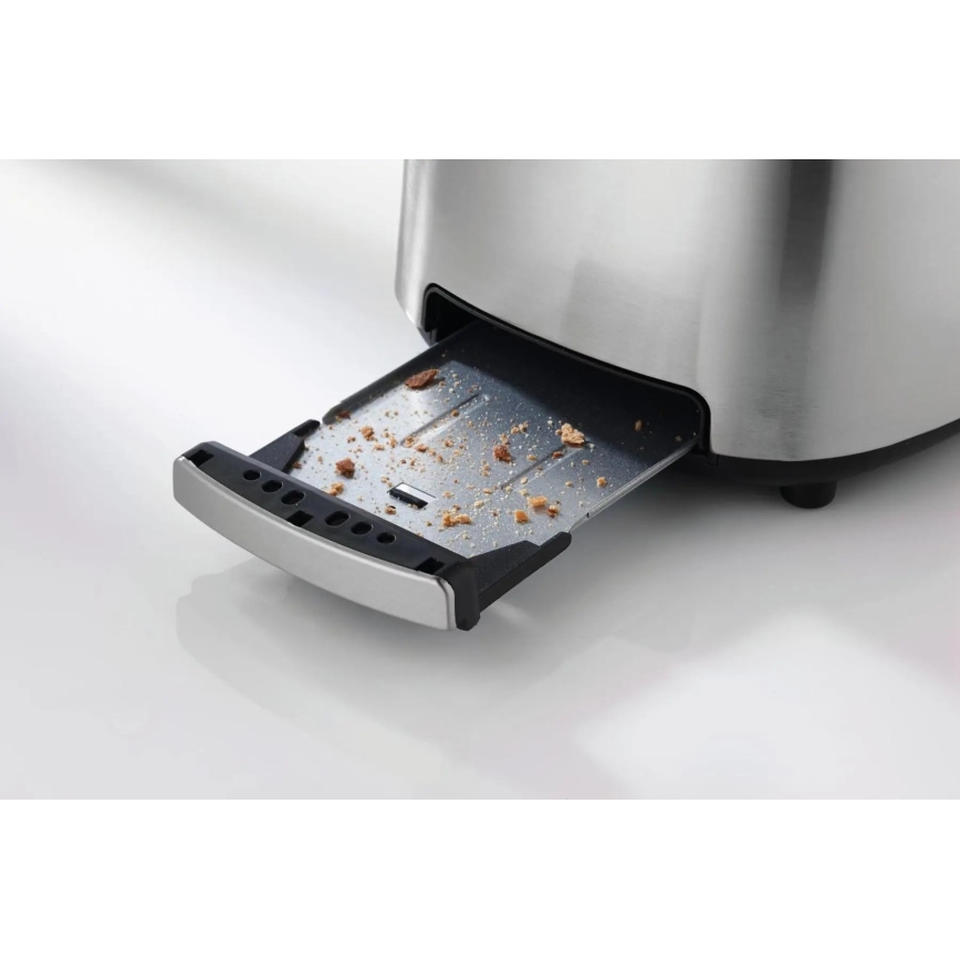 GORENJE T1000E - Grille-pain à deux fentes avec réchauffe-pain 1000W/230V, inox