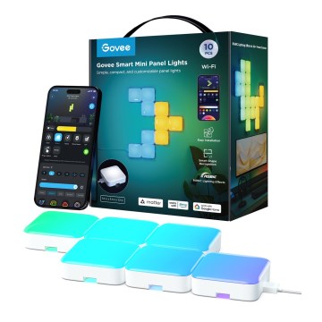 Govee - 10x mini panneau RGBIC intelligent Wi-Fi
