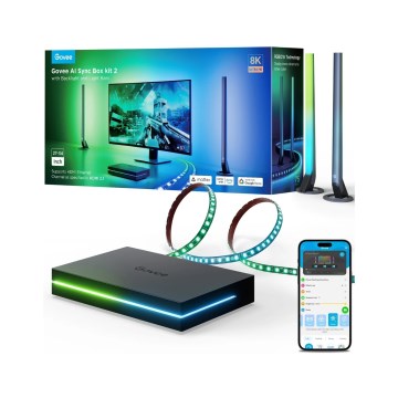 Govee - AI Sync Box Kit 2 Kit intelligent d'éclairage PC 27-34