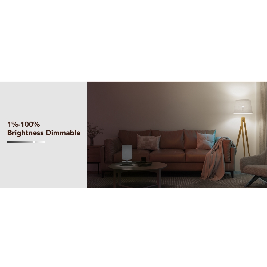 Govee - Ampoule LED RGBWW à intensité variable Smart E27/12W/230V 2700-6500K Wi-Fi