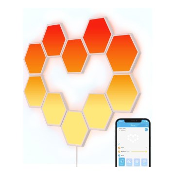 Govee - ENSEMBLE de 10 panneaux LED RGB dimmables LED/36W/230V Wi-Fi