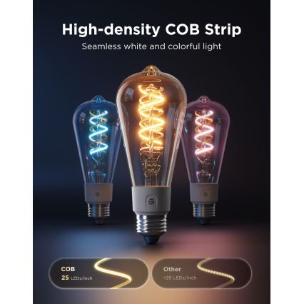 Govee - Lot de 2 ampoules LED RGBWW dimmables Smart MATTER ST64 E27/5W/230V 2700-6500K Wi-Fi