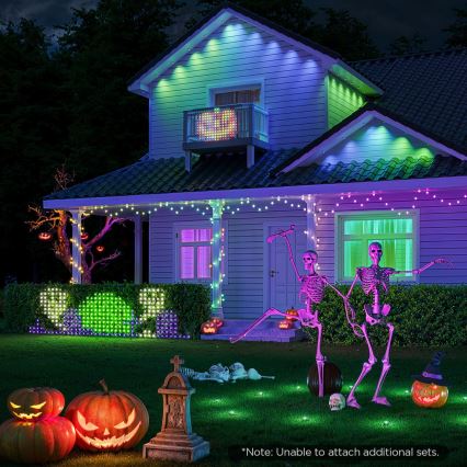 Govee - Filet lumineux LED RGBIC d'extérieur 143 × 85 cm, Wi‑Fi et compatible Matter, IP65