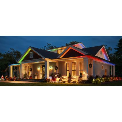 Govee - Guirlande de noël extérieure LED RGBICW 2700-6500K 20m Wi-Fi Matter IP66