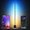 Govee - Lampadaire à intensité variable avec haut-parleur Pro RGBICWW 2200-6500K Wi-Fi + télécommande