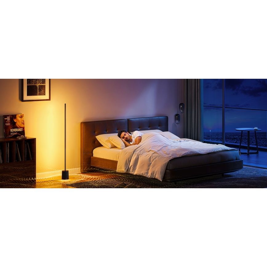 Govee - Lampadaire à intensité variable avec haut-parleur Pro RGBICWW 2200-6500K Wi-Fi + télécommande