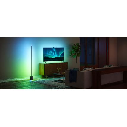 Govee - Lampadaire à intensité variable avec haut-parleur Pro RGBICWW 2200-6500K Wi-Fi + télécommande