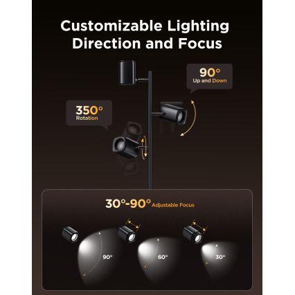 Govee - Lampadaire dimmable LED RGBICWW TREE MATTER LED/48W/230V Wi-Fi