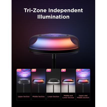 Govee - LED RGBICWW Lampadaire dimmable UPLIGHTER MATTER LED/24W/230V Wi-Fi