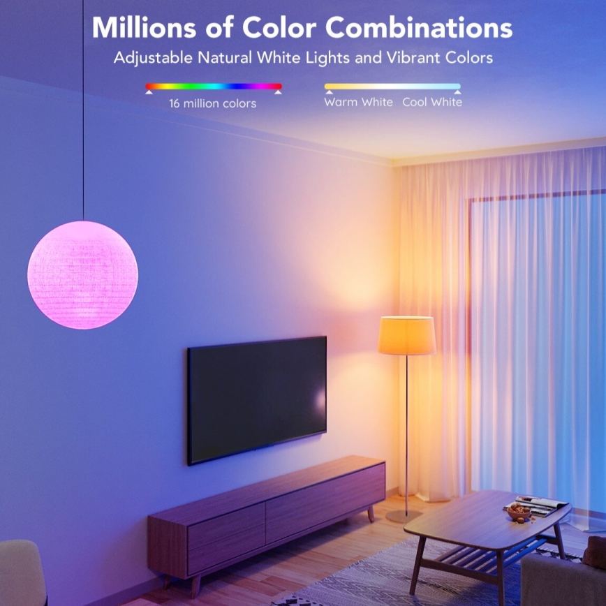 Govee - Ampoule LED RGBWW dimmable Smart MATTER E27/12W/230V 2700-6500K Wi-Fi