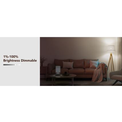 Govee - Ampoule LED RGBWW dimmable Smart MATTER E27/12W/230V 2700-6500K Wi-Fi