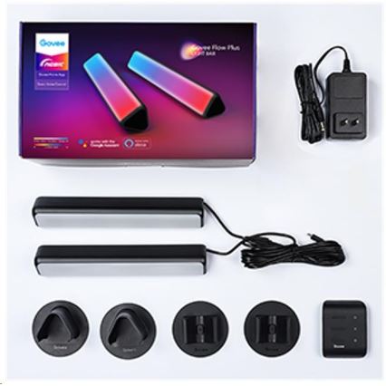 Govee - LOT 2x Flow Plus SMART LED TV & Gaming - RGBICWW Wi-Fi