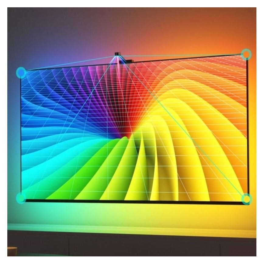 Govee - LOT 2x Flow PRO SMART LED TV & Gaming - RGBICWW Wi-Fi