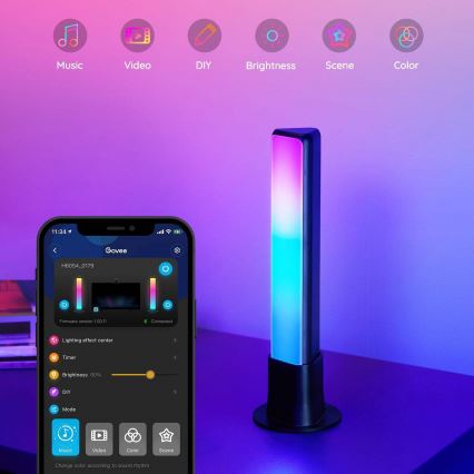 Govee - LOT 2x Flow PRO SMART LED TV & Gaming - RGBICWW Wi-Fi