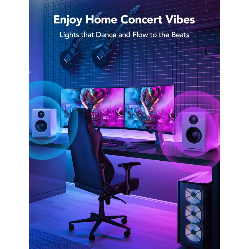 Govee - M1 PRO PREMIUM Ruban LED connecté RGBICW+ 1m Wi-Fi Matter