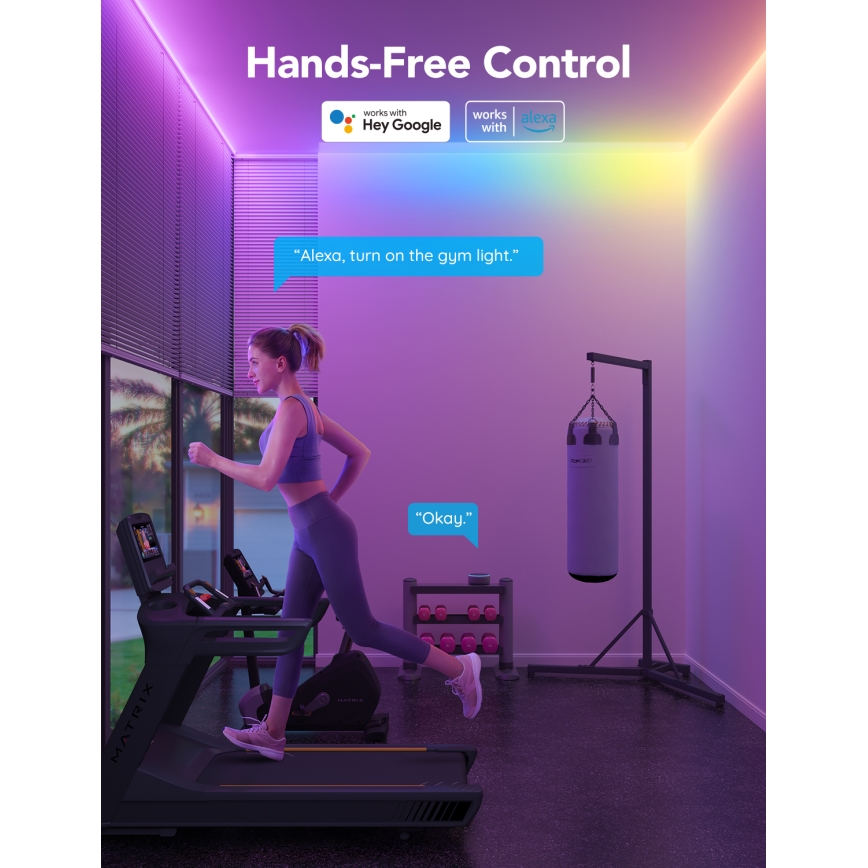 Govee - M1 PRO PREMIUM Ruban LED connecté RGBICW+ 1m Wi-Fi Matter