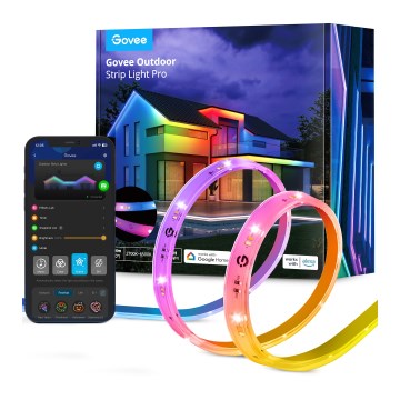 Govee - Outdoor Pro SMART RGBICWW Ruban LED extérieur 10m 2700-6500K Wi-Fi IP65