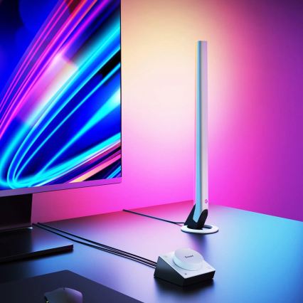 Govee - Pack 2x panneaux LED RGBIC gaming connectés Wi-Fi + Smart Dual blanc + télécommande