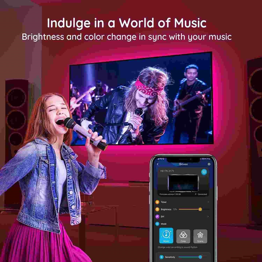 Govee - Rétroéclairage LED intelligent RGB pour téléviseurs 46-60 + télécommande