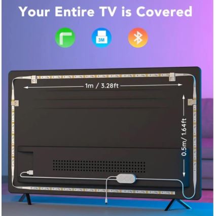 Govee - Rétroéclairage LED intelligent RGB pour téléviseurs 46-60 + télécommande