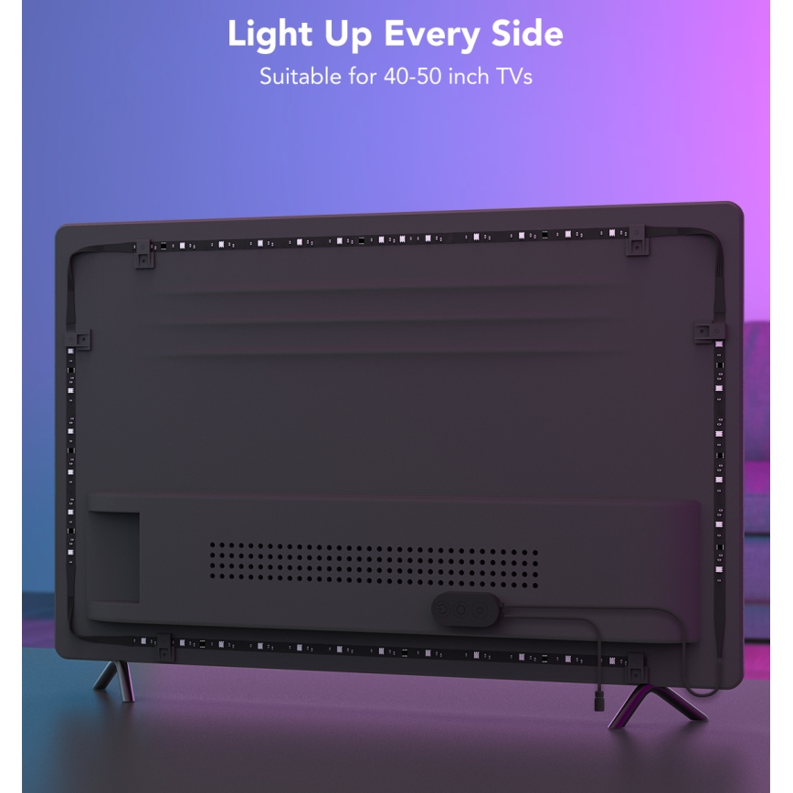 Govee - Rétroéclairage LED intelligent RGBIC Wi-Fi pour TV 40-50