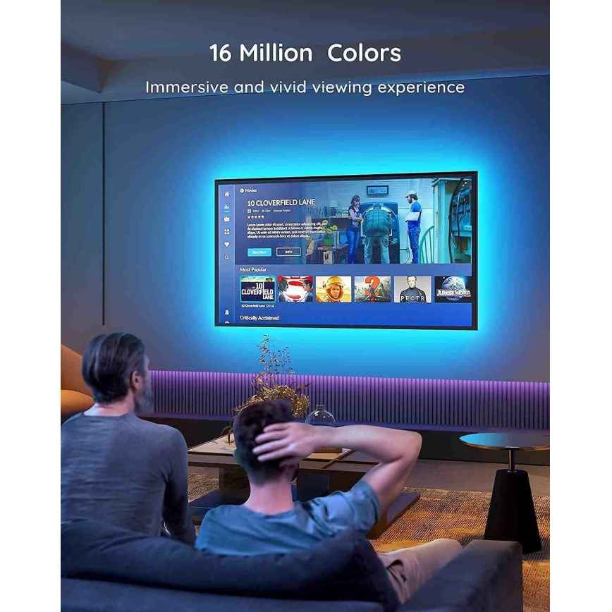 Govee - Rétroéclairage TV 46-60" SMART LED RGB + télécommande