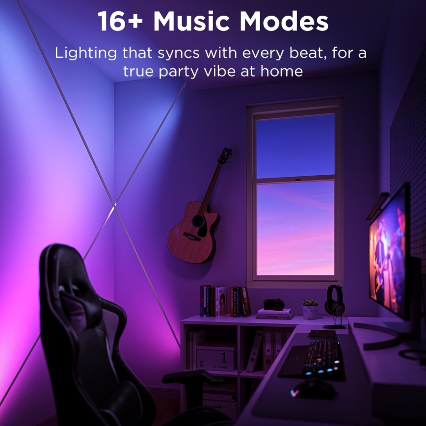 Govee - Ruban LED suspendu RGBICWW 36W/24V 4 m Skyline Matter Wi-Fi