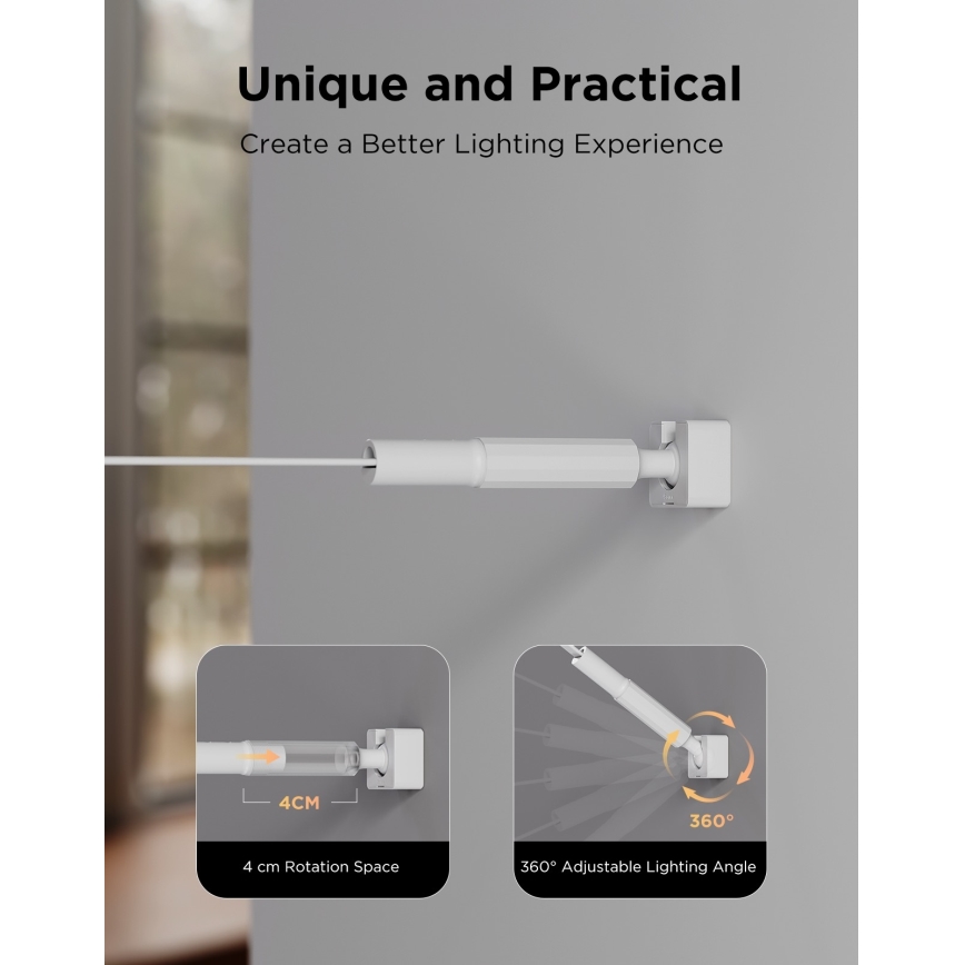 Govee - Ruban LED suspendu RGBICWW 36W/24V 4 m Skyline Matter Wi-Fi