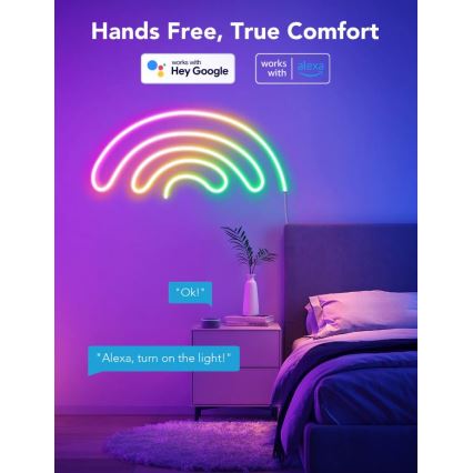 Govee - Ruban Neon SMART pliable LED - RGBIC - 5m Wi-Fi IP67