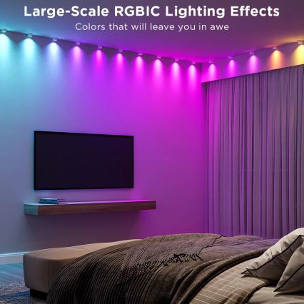 Govee - Spot sur câble LED RGBIC 5m Wi-Fi