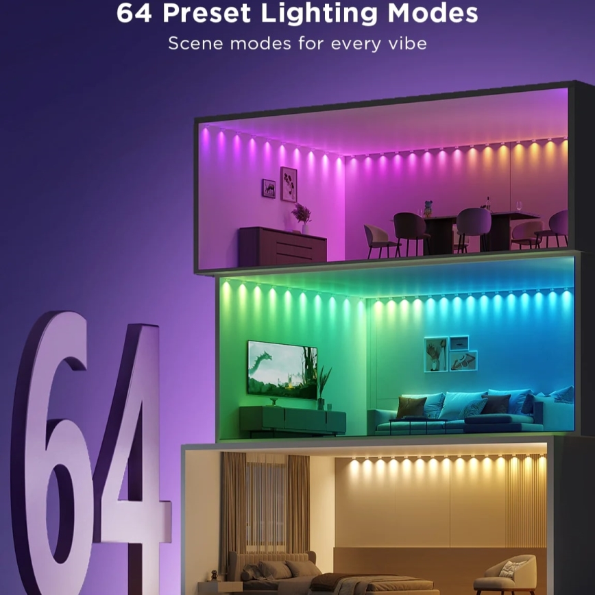 Govee - Spot sur câble LED RGBIC 5m Wi-Fi