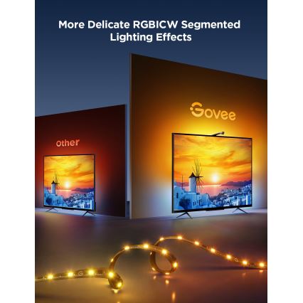 Govee - TV Backlight 3 Lite TV 75-85 SMART LED rétroéclairage RGBICW Wi-Fi IP67