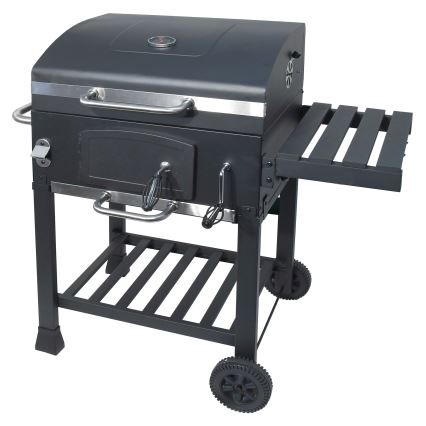 Grill à charbon de bois noir